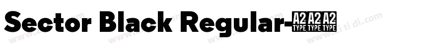 Sector Black Regular字体转换